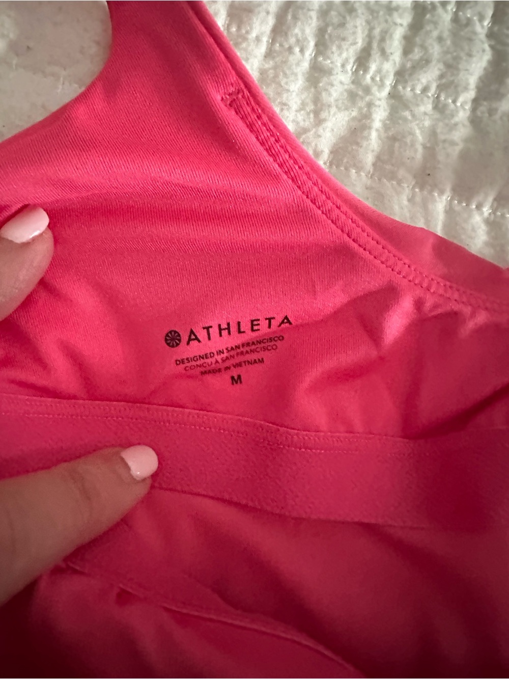 Athleta Bright Pink Slim Spaghetti-Strap Camisole - Picture 3 of 3